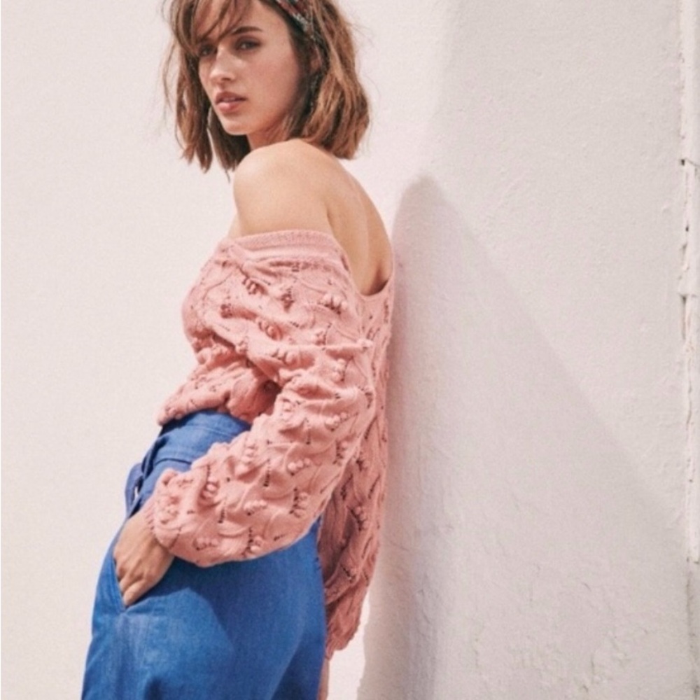 Sezane Pink Sweater